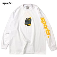 "The SPORTS" 6.5oz HeavyWeight L/S Tee  White