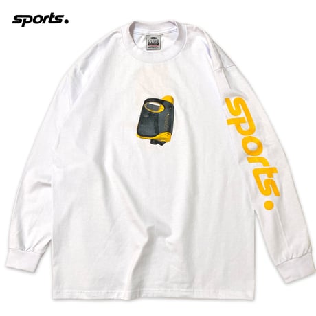 "The SPORTS" 6.5oz HeavyWeight L/S Tee  White