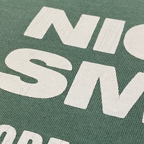 ”CassetteTape＆Crack”  GarmentDye 6.1oz Tee LightGreen