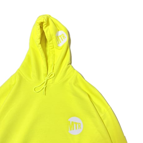 "MTR" 8oz Cotton Hoodie　SafetyGreen