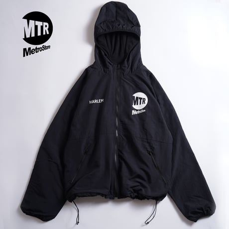 "THE HARLEM" Reversivle NYLON FREECE JKT BLACK