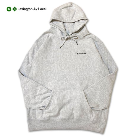 "Lexington Av Local" 13.5oz HeavyWeightHoodie AshGrey