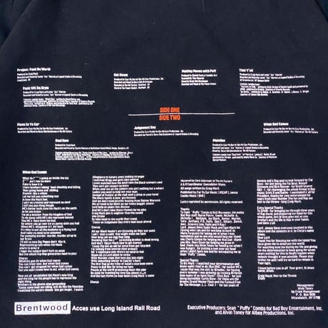 “CraigMack US ORIGINAL VINYL” Tee  BLACK