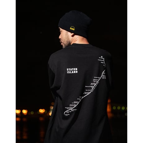 "STATEN ISLAND SUBWAY MAP Pt1" 7.5 oz Max Heavyweight S/S Tee White