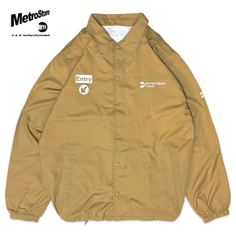 "MetroCard Farewell" NYLON COACH JKT  BEIGE