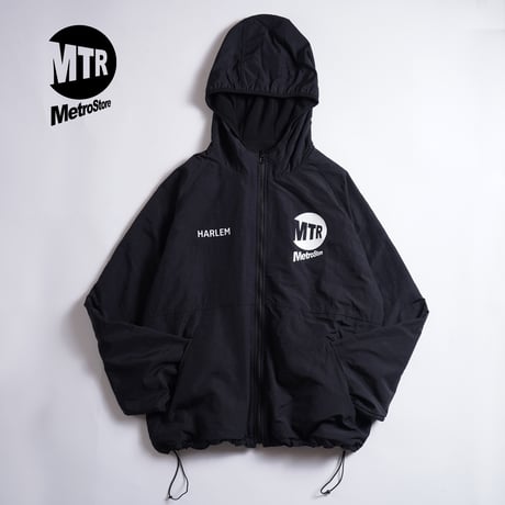 "THE HARLEM" Reversivle NYLON FREECE JKT BLACK