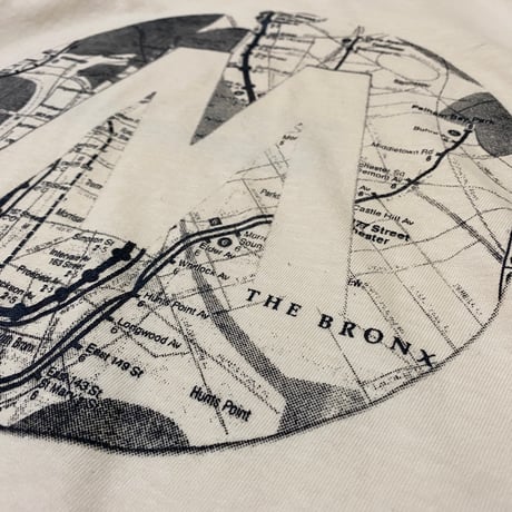 ”TheMap1987”  GarmentDye 6.1oz Tee Ivory