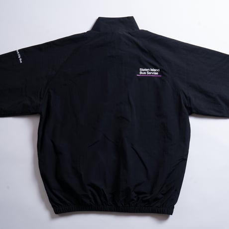 "STATEN ISLAND BUS MAP" NYLON TRACK JKT  BLACK