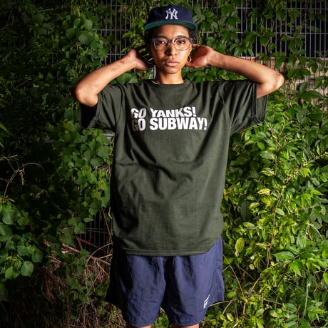 "GO YANKS" 6oz US Cotton Tee Black
