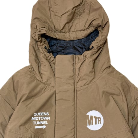 "MTR Bridge and Tunnels" NYLON Heavy JKT  BEIGE BROWN