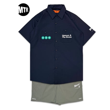 "EAST HARLEM"  4.25oz WorkShirt Navy