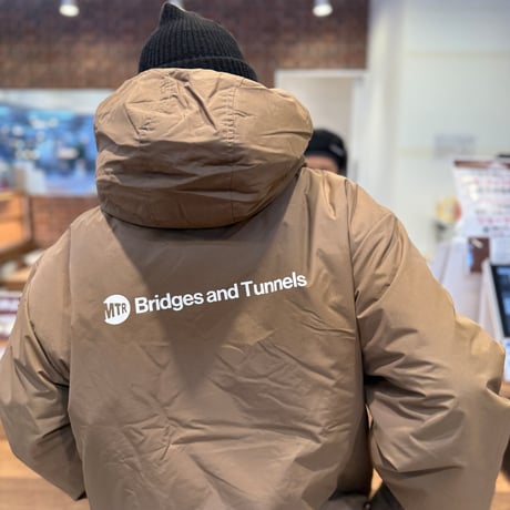 "MTR Bridge and Tunnels" NYLON Heavy JKT  BEIGE BROWN