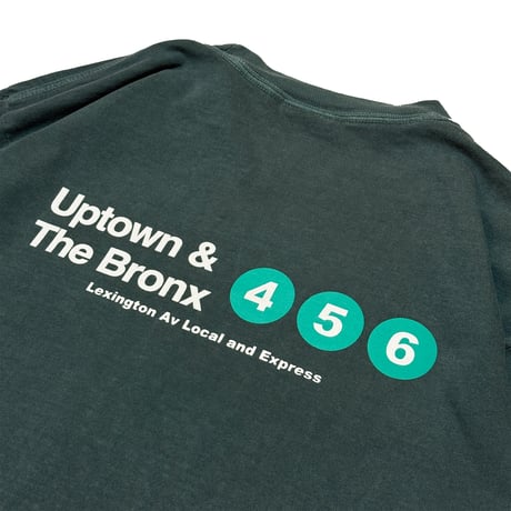 "EAST HARLEM" GarmentDyed 6.1oz L/S Tee DeepGreen
