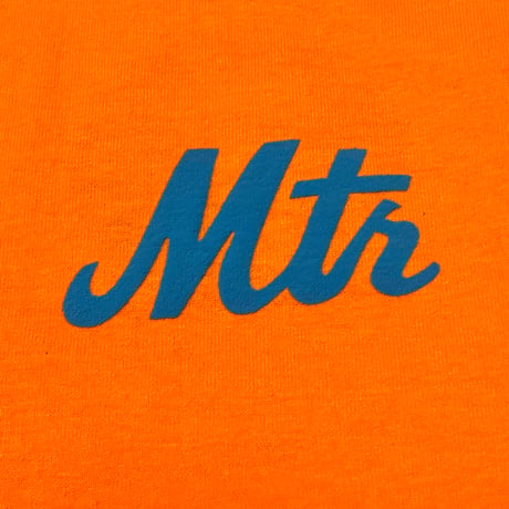 "The 7Train NY Mets" 6oz US COTTON L/S Tee Orange