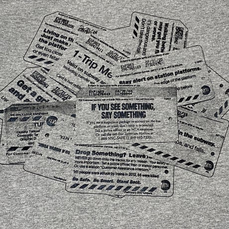 "The MetroCard" 6.5oz HeavyWeight Tee Grey