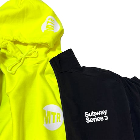 "MTR" 8oz Cotton Hoodie　SafetyGreen