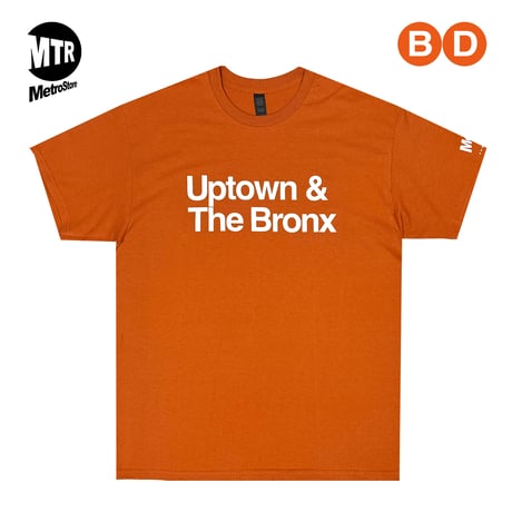 ”Uptown & The Bronx"B.D 6oz Tee TexasOrange