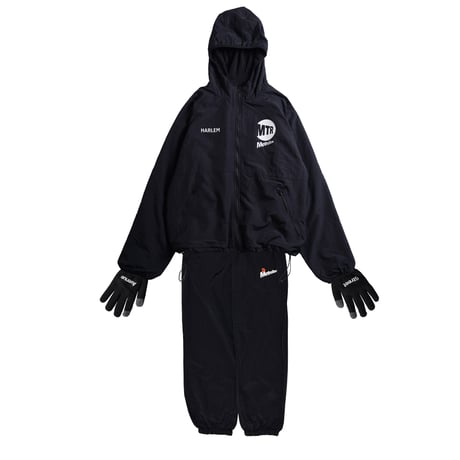 "THE HARLEM" Reversivle NYLON FREECE JKT BLACK