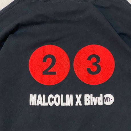"Real Malcolm X" US COTTON 6oz  L/S Tee BLK