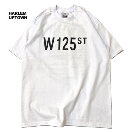 "HARLEM"Tee 6.5oz HeavyWeight White