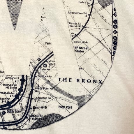 ”TheMap1987”  GarmentDye 6.1oz Tee Ivory