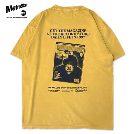 "THE MAGAZINE 1997" 6.1oz Garment Dyed Tee Mastard
