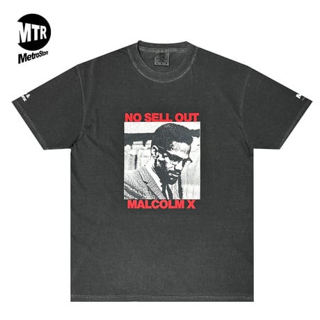 "NO SELLOUT" 6.1oz GarmentDye Tee PepperBlack