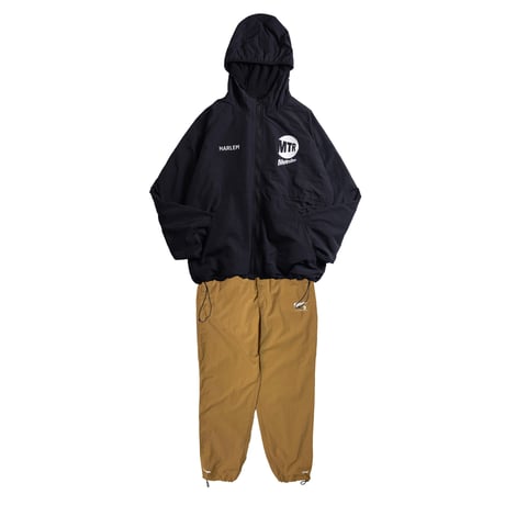 "THE HARLEM" Reversivle NYLON FREECE JKT BLACK