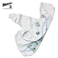 "UPSTAIR RECORDS" 8oz US Hoodie AshGrey