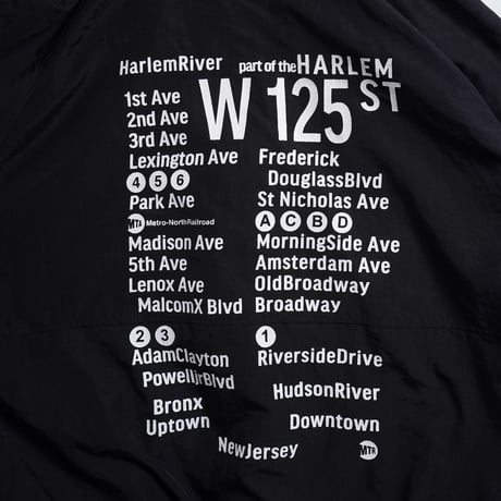"THE HARLEM" Reversivle NYLON FREECE JKT BLACK