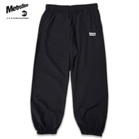 "SubwaySeries"Cottonlike NYLON PANTS BLACK