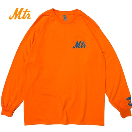 "The 7Train NY Mets" 6oz US COTTON L/S Tee Orange