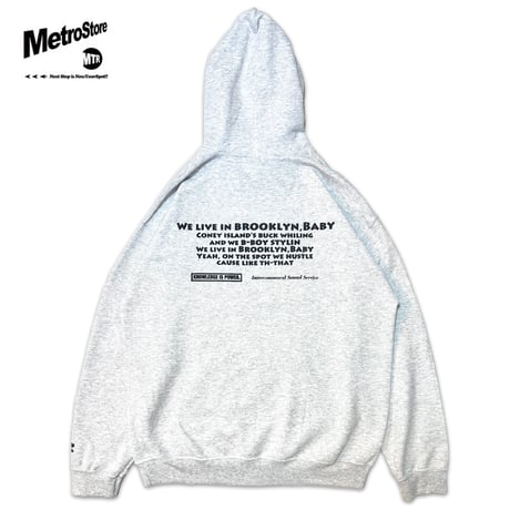 ”Return of the 90`s" BoroughCheck 8ozHoodie AshGrey