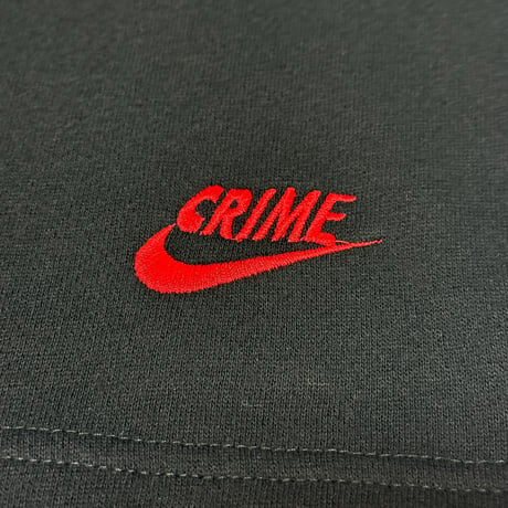 EXTRA KETCHUP "CRIMEZ" RETRO LOGO SWEAT SHORTS BLACK