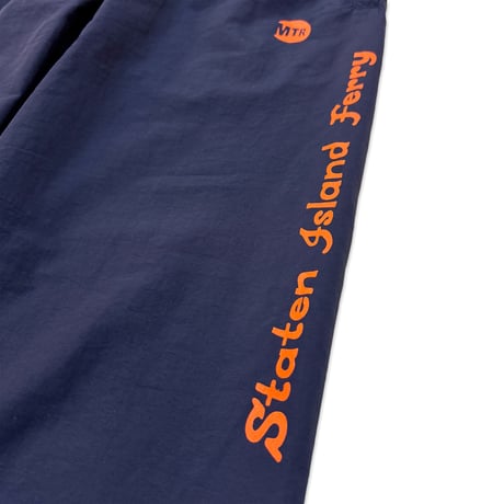 "StatenIslandFerry" Cottonlike NYLON PANTS  NAVY