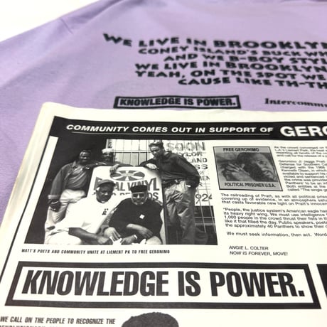 ”Return of the 90`s" BoroughCheck 6oz US COTTON S/S Tee LightPurple