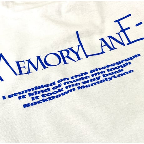 "MemoryLane"  6.5oz HeavyWeight L/S Tee White