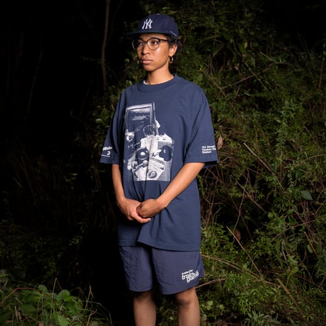 "THE BRONX BOMBERS" 7.5oz GarmentDye Heavyweight Tee ShadowBlack