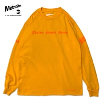 "StatenIslandFerry" US COTTON 6oz L/S Tee Yellow