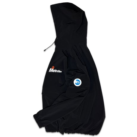 "MTR BASIC" NYLON ANNORAK PARKA BLACK