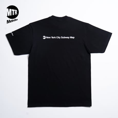 "STATEN ISLAND SUBWAY MAP Pt1" 7.5 oz Max Heavyweight S/S Tee Black