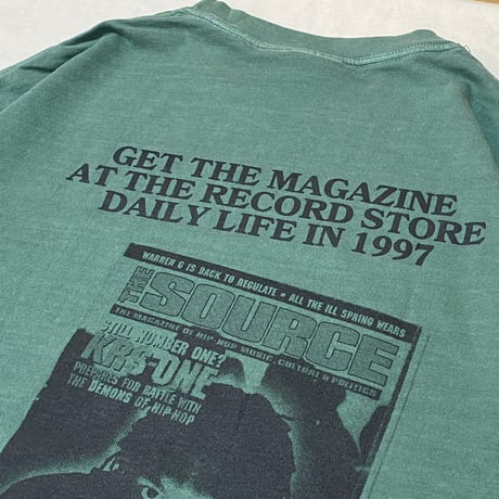 "THE MAGAZINE 1997" 6.1oz Garment Dyed Tee LightGreen