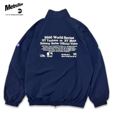 "SubwaySeries"Cottonlike NYLON JKT NAVY