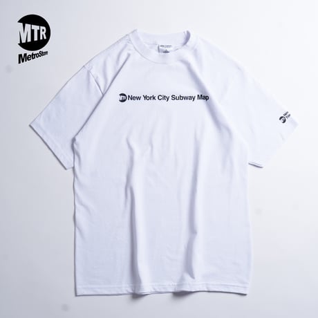 "STATEN ISLAND SUBWAY MAP Pt2" 7.5 oz Max Heavyweight S/S Tee White