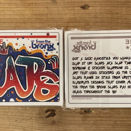 FROM THE BRONX TAG STICKER