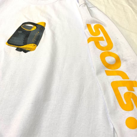 "The SPORTS" 6.5oz HeavyWeight L/S Tee  White