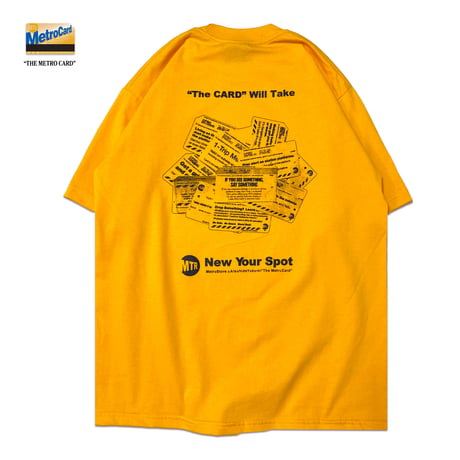 "The MetroCard" 6.5oz HeavyWeight Tee Yellow