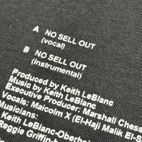 "NO SELLOUT" 6.1oz GarmentDye Tee PepperBlack