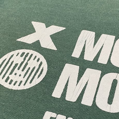 ”CassetteTape＆Crack”  GarmentDye 6.1oz Tee LightGreen