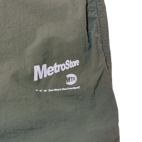 "MTR" NYLON PANTS  OLIVE GREEN